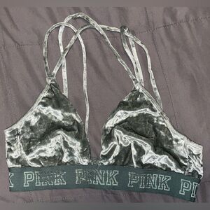 PINK Victoria's Secret Shimmer Velvet Bralette